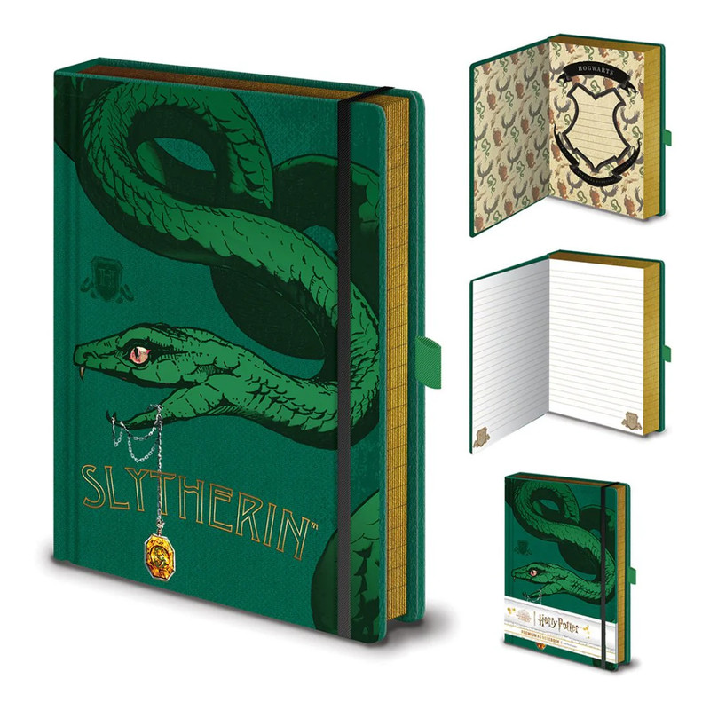 Harry Potter - Intricate Houses Slytherin Premium A5 Notebook - دفتر